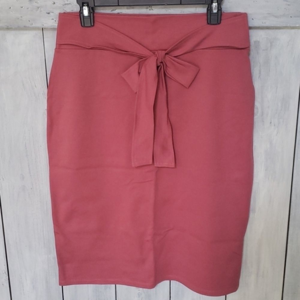 NWT Mikarose Pencil Skirt With Front Tie Size XXL